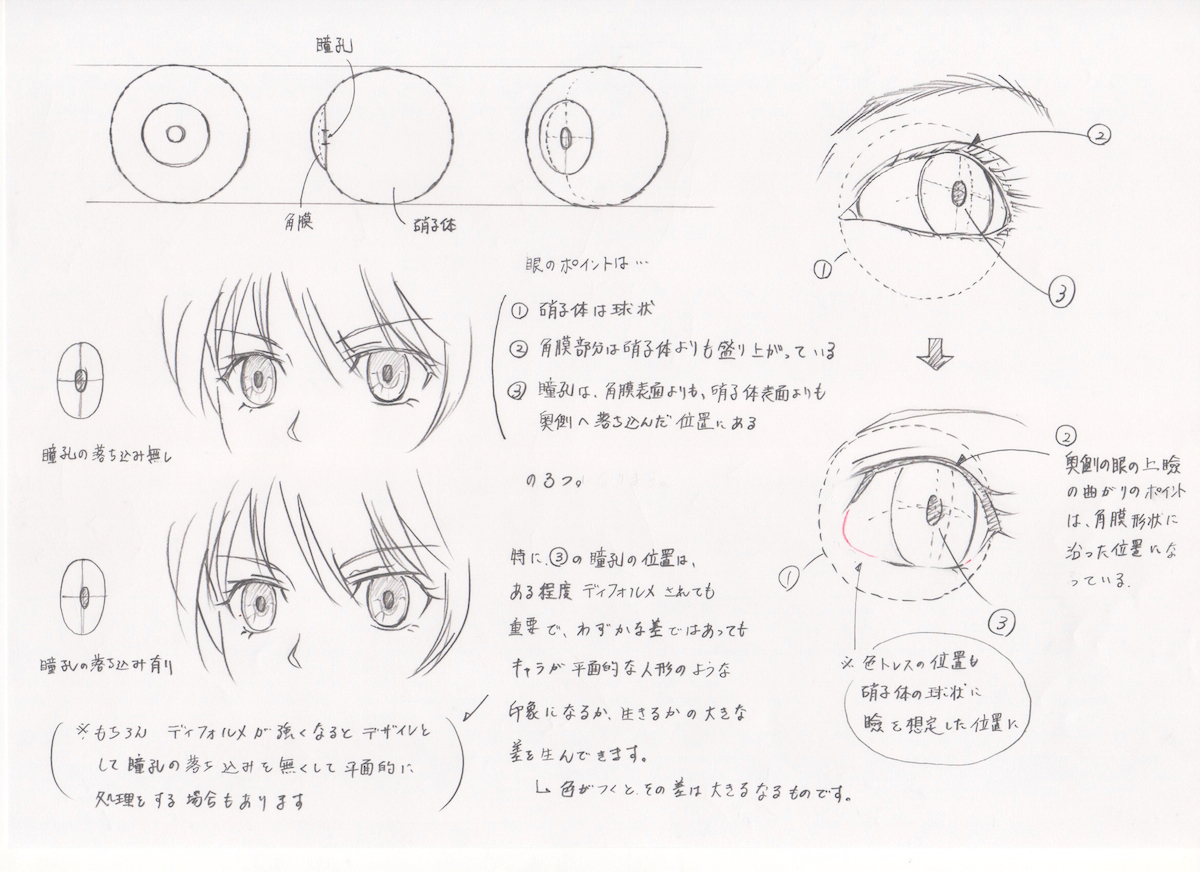 作画の基本 顔のパーツ Aquanta S Web